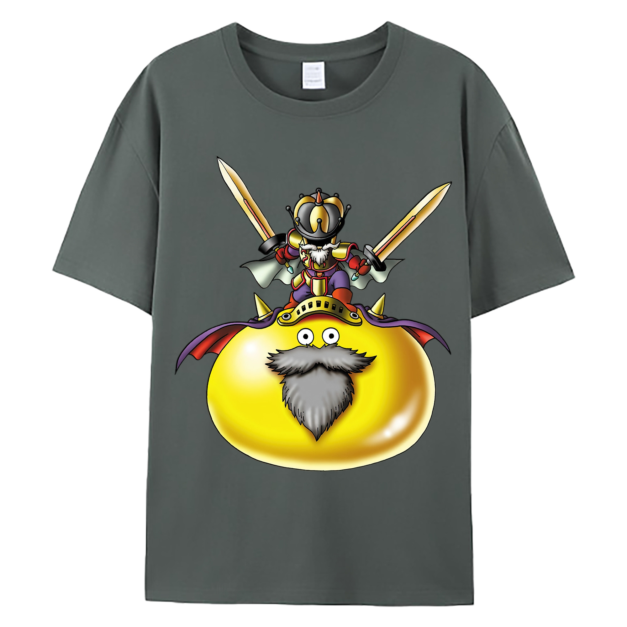 （画像用） ドラゴンクエスト Doragon Kuesuto Dragon Quest 綿100％ メンズ半袖Tシャツ｜肌触りやわらか＆通気性